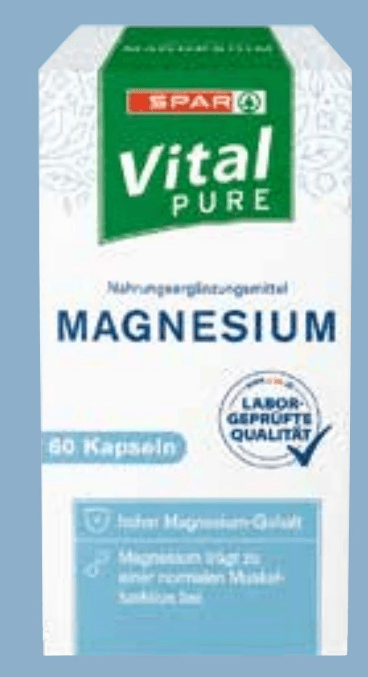 Magnesium Kapseln, 60 Kapseln SPAR Vital PURE – Spar