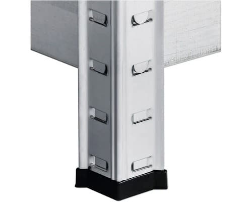Steckregal chrome, 90 x 45 x 183 cm, 90 kg je Boden – Zgonc