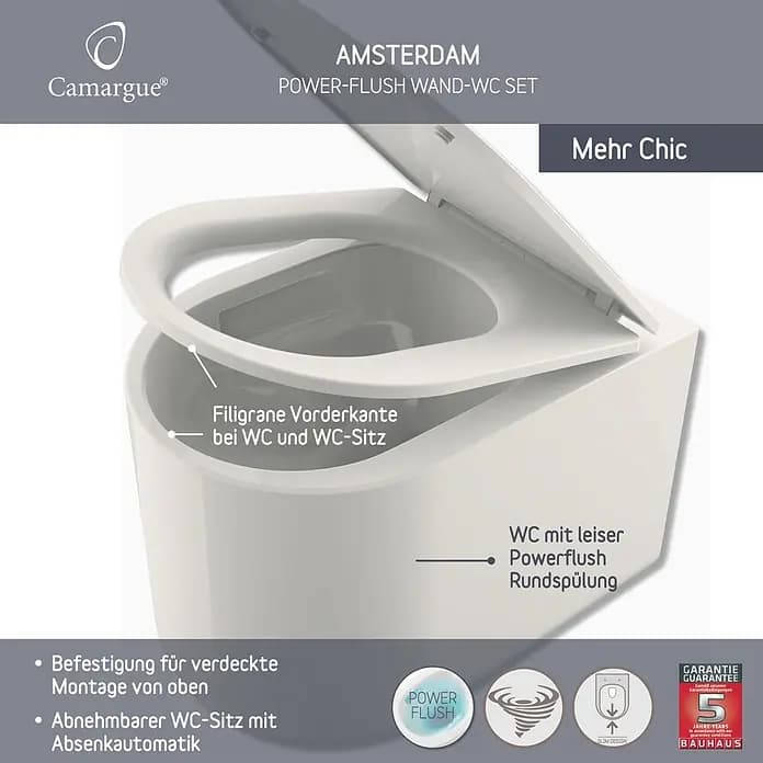 Wand-WC-Set AMSTERDAM Camargue – Bauhaus