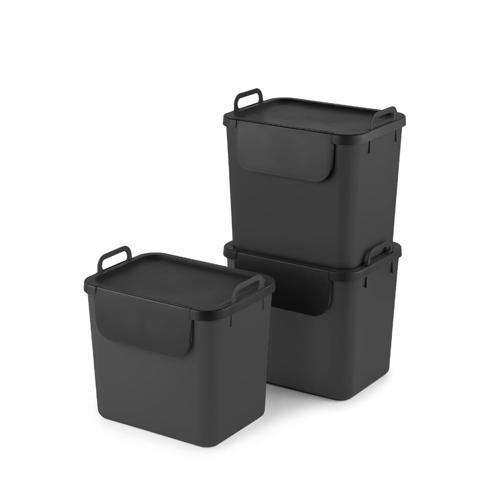 Recycling Müllsystem 3er-Set, 30 l Rotho – Bauhaus
