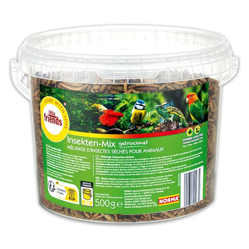 little friends Insektenmix Eimer, 500 g – Norma