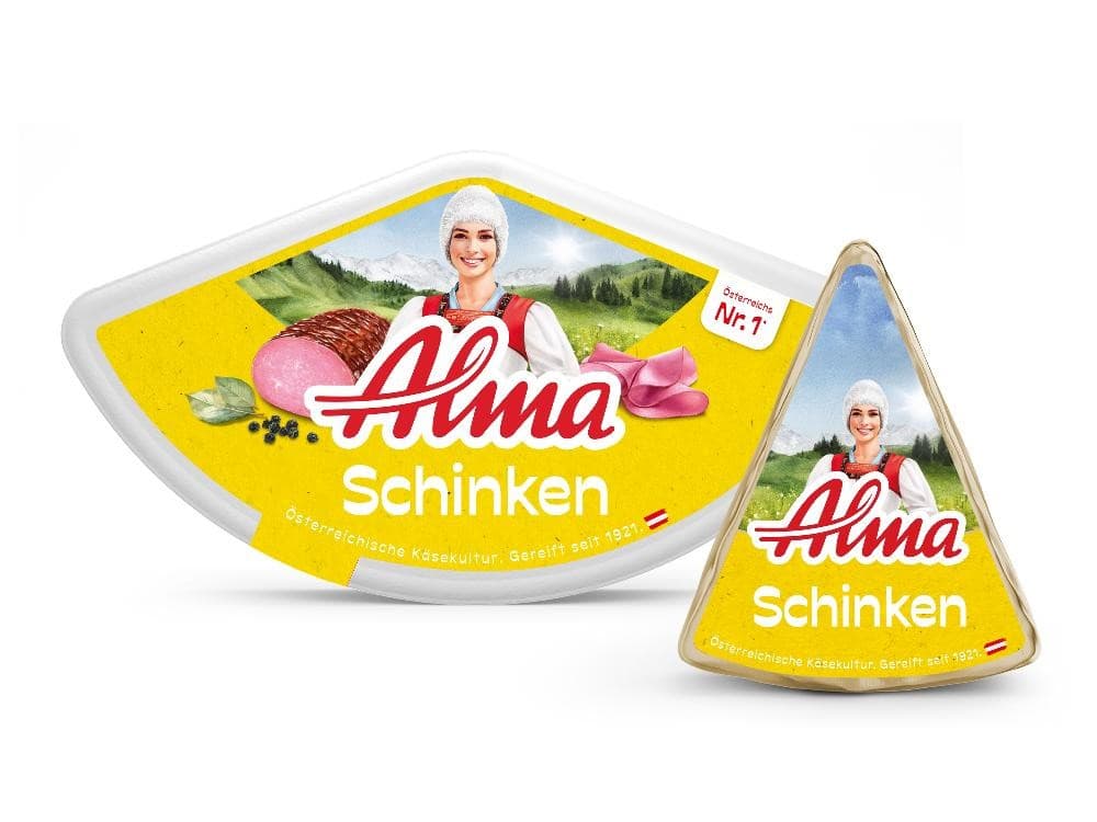 Streichkäse Eckerl Schinken, 150 g Alma – Norma