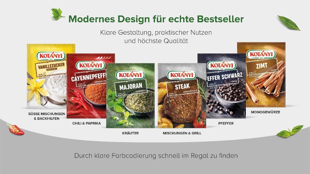 Kotányi Gewürzbriefe – Adeg
