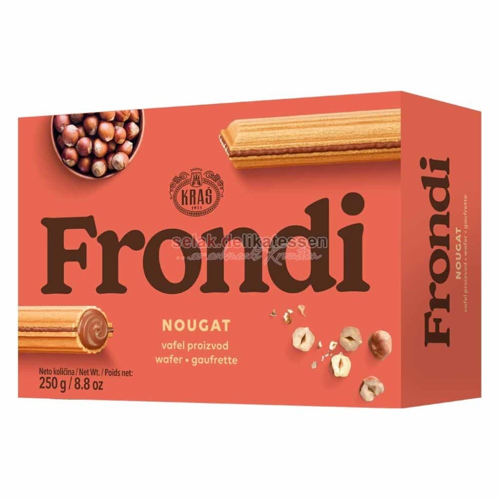 Frondi Nougat Waffelkekse, 250 g – Lidl