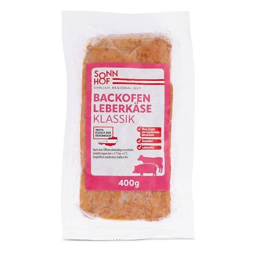 Leberkäse Gebacken, 400 g SONNHOF – Hofer