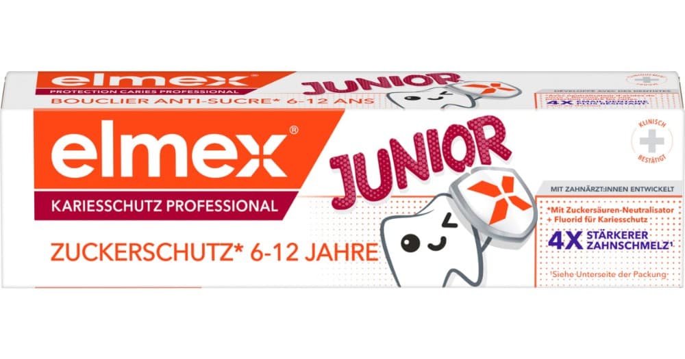 Elmex Junior Zahncreme Zuckerschutz, 75 ml – Bipa