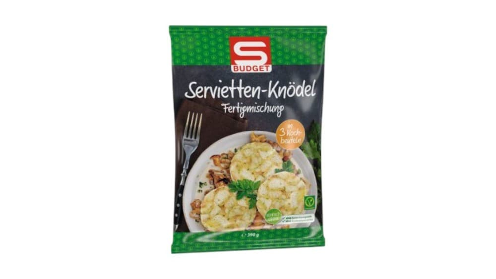 Servietten-Knödel Fertigmischung, 3x130 g S-Budget – Spar