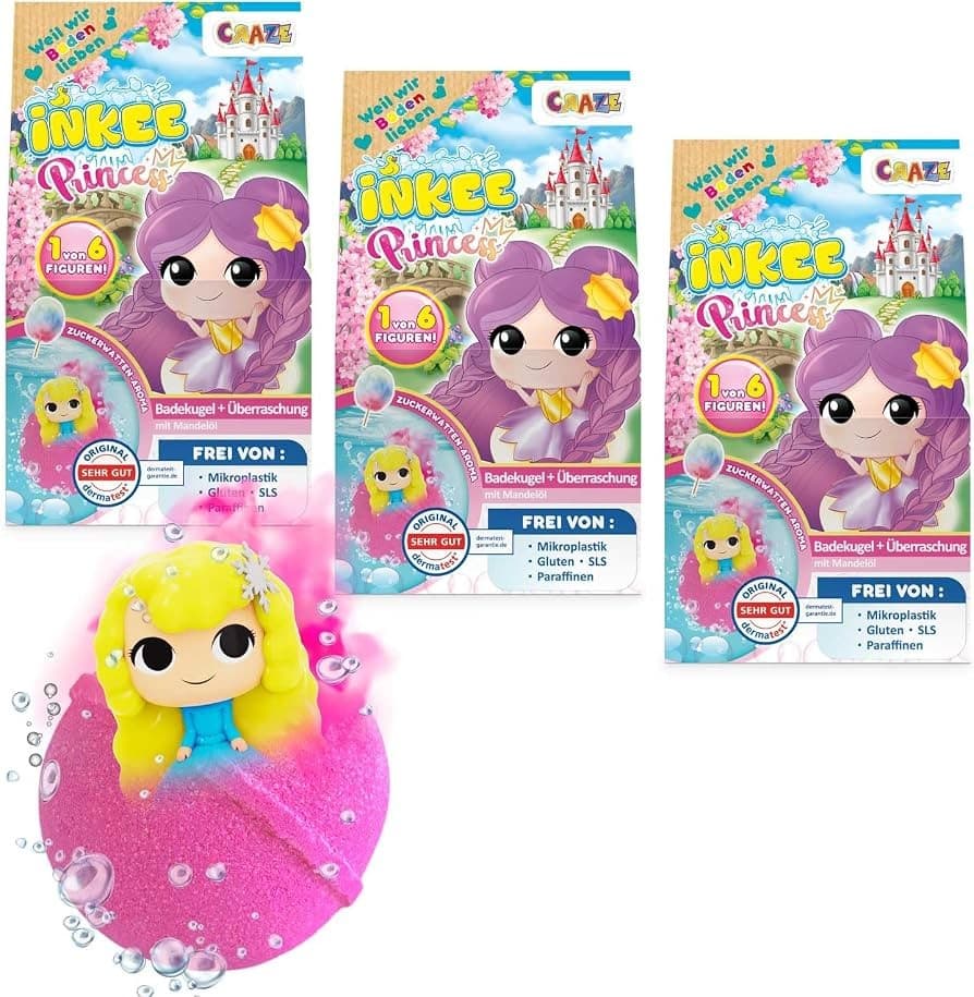 INKEE Badebomben mit Sammelfiguren, 80g-100g – Müller