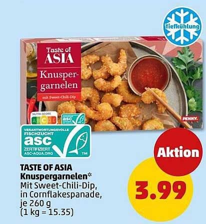 Taste of Asia Knuspergarnelen, 260 g – Penny