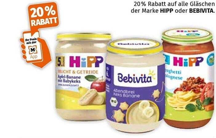 HiPP oder Bebivita Gläschen – Müller