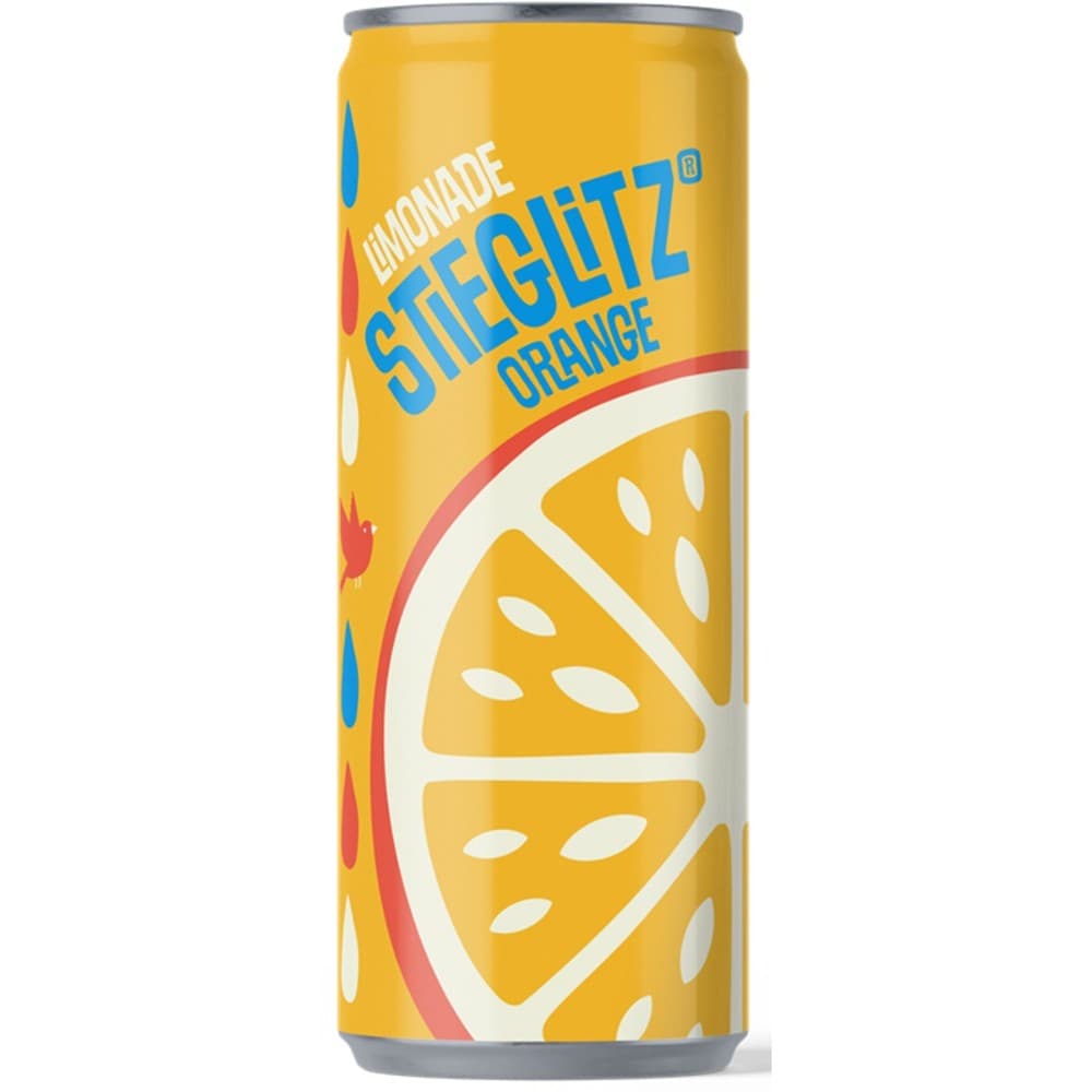 Stieglitz Dose Orange, Cola oder Rhabarber Mirabelle, 330 ml – Adeg