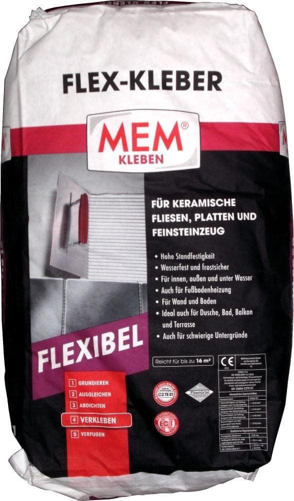 MEM Flex-Kleber S1, 25 kg – Bauhaus