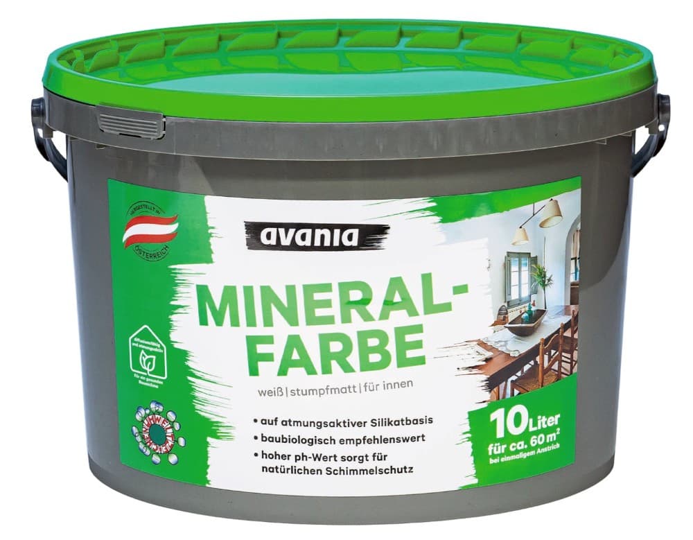 AVANIA Mineralfarbe, 10 l – Lagerhaus