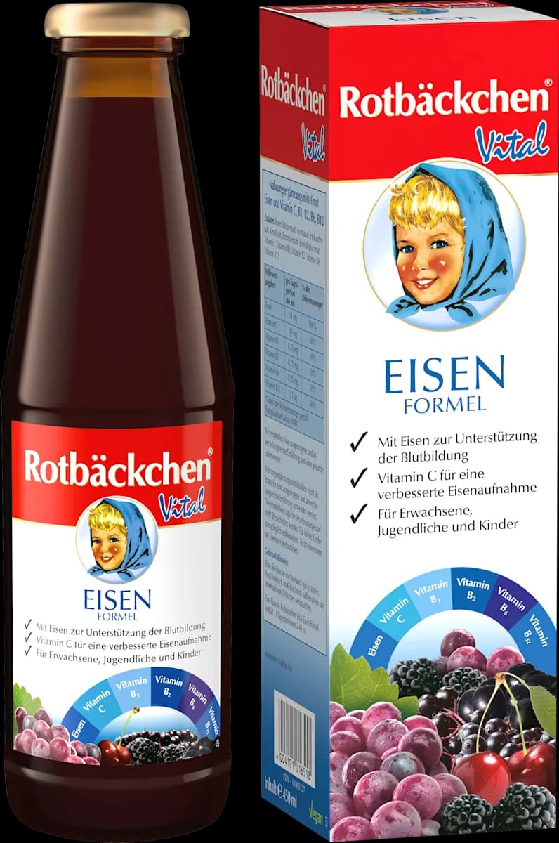 Rotbäckchen Vital Eisen Direktsaft, 450 ml – Dm