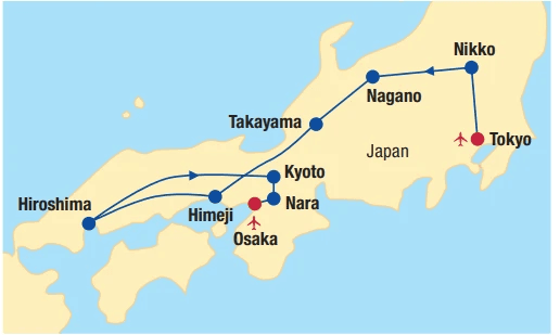 JAPAN Rundreise von Tokio nach Osaka 10 Nächte Angebot bei Billa Reisen
