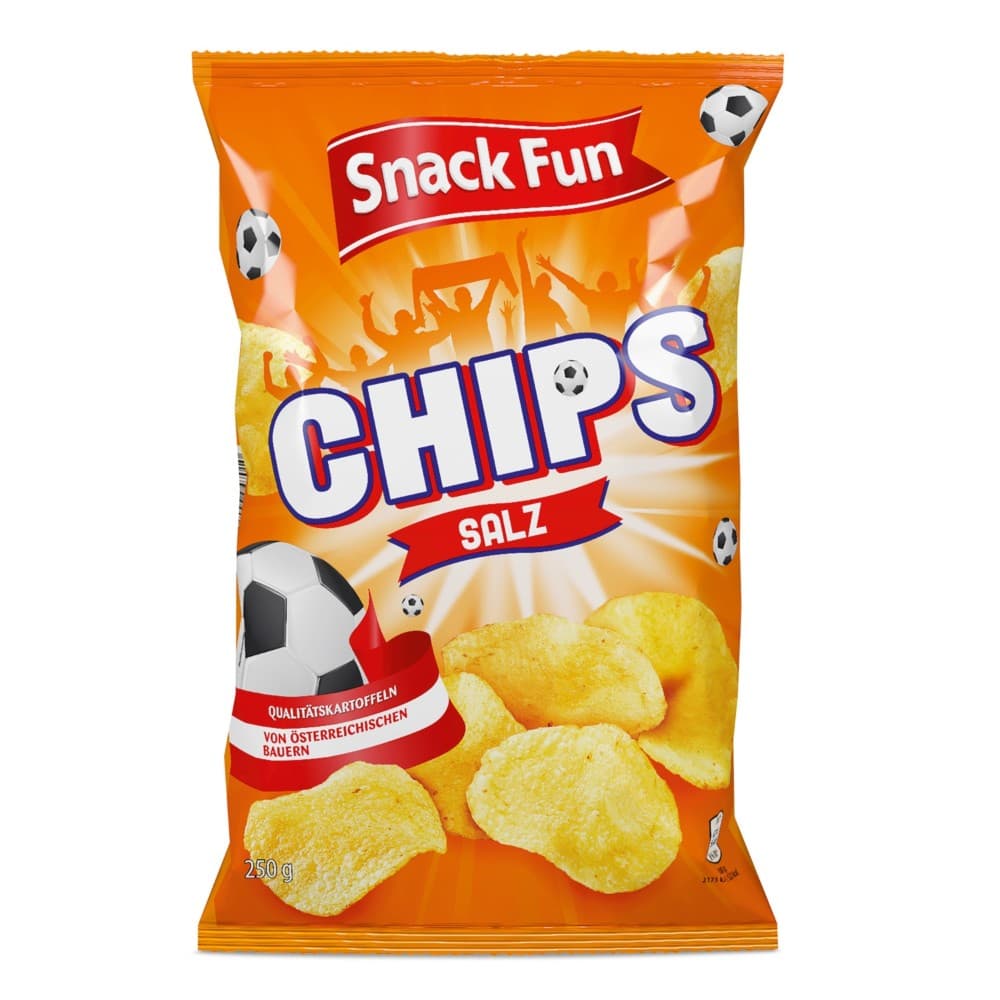 Snack Fun Chips Salz, 250 g – Hofer