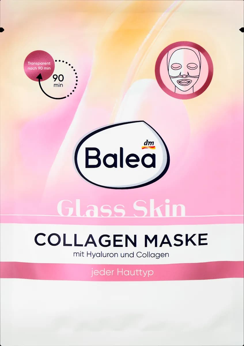 Balea Glass Skin Collagen Maske, 1 Stk. – Dm