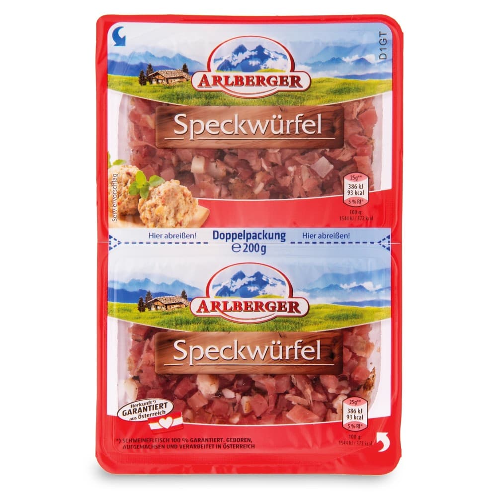Arlberger Speckwürfel/-Stifterl, 130 g/200 g – Hofer