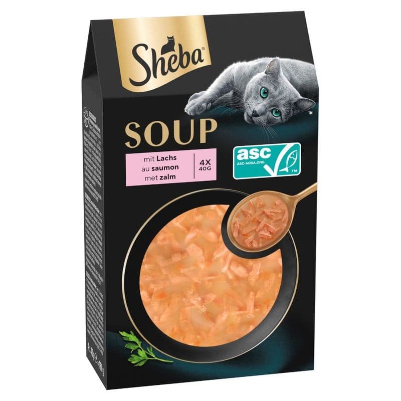 Katzennahrung oder Soup, 4 x 85 g oder 4 x 40 g Sheba – Interspar