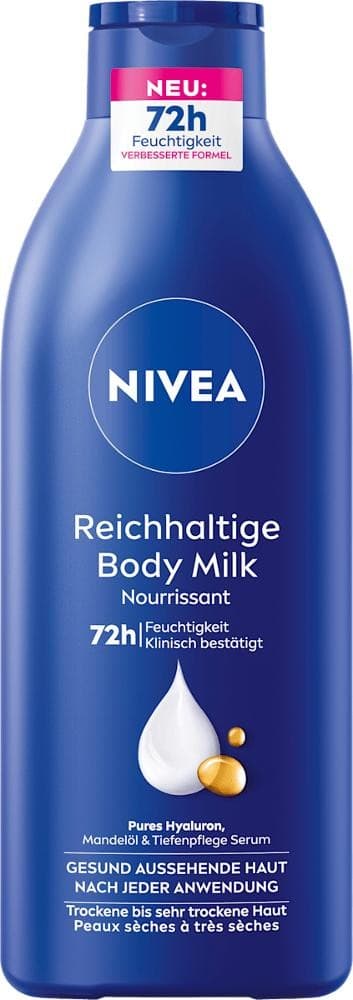 NIVEA Reichhaltige Bodymilk, Soft Bodymilk oder Express Bodylotion, 400 ml – Müller