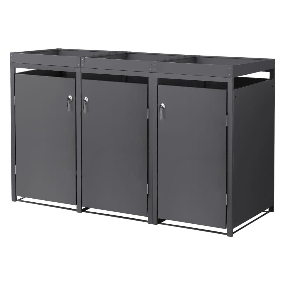 Metall Mülltonnenbox 3 Tonnen Angebot bei Bauhaus