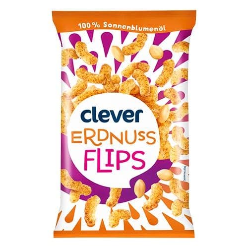 clever Erdnussflips, 200 g – Billa Plus