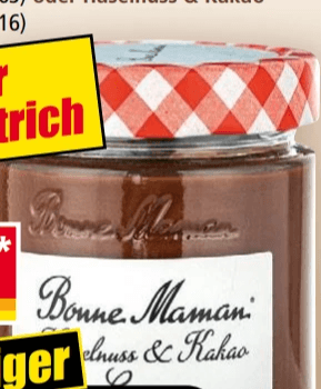Haselnuss-/Erdnusscreme, 230 g, 240 g oder 250 g Bonne Maman – Norma