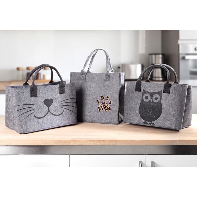 Tasche in Filzoptik CASA ROYALE Angebot bei Norma