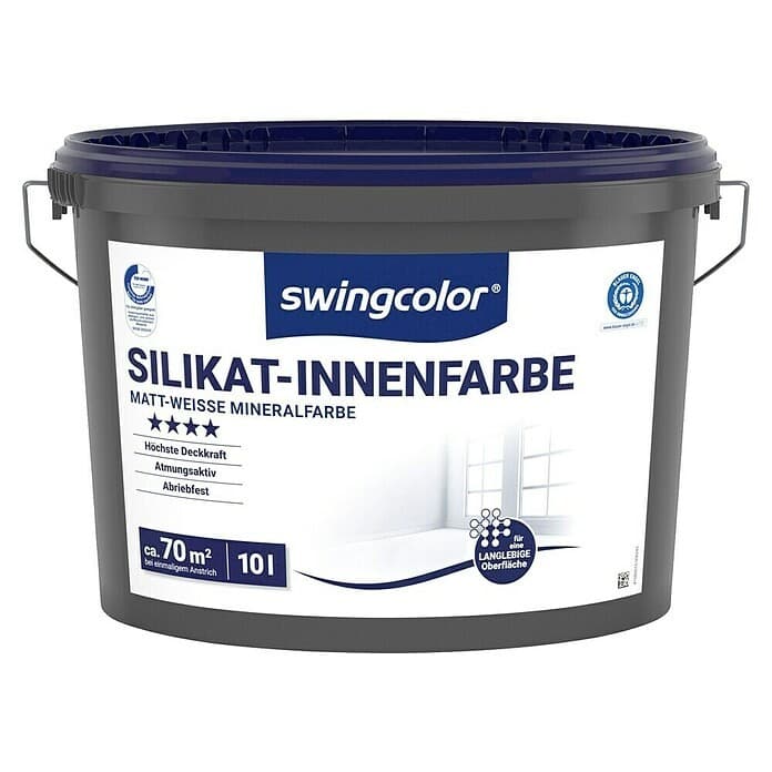 SWINGCOLOR Silikat-Innenfarbe, 10 Liter – Bauhaus