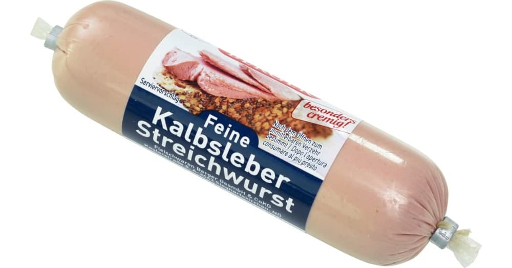 Kalbsleberstreichwurst, per 100 g – Adeg