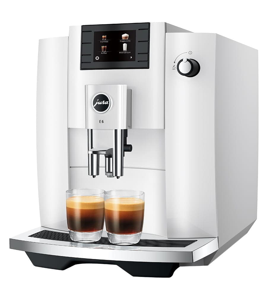 Jura Kaffeevollautomat E6 Piano White Angebot bei Expert