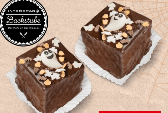 Schokowürfel mit Halloween-Dekor, 2 x 80 g INTERSPAR Backstube – Interspar