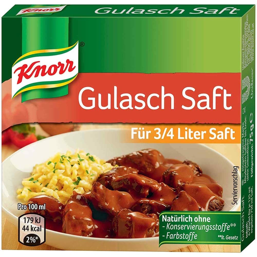 Knorr Gulasch- od. Bratensaft, 3 Stk. – Penny