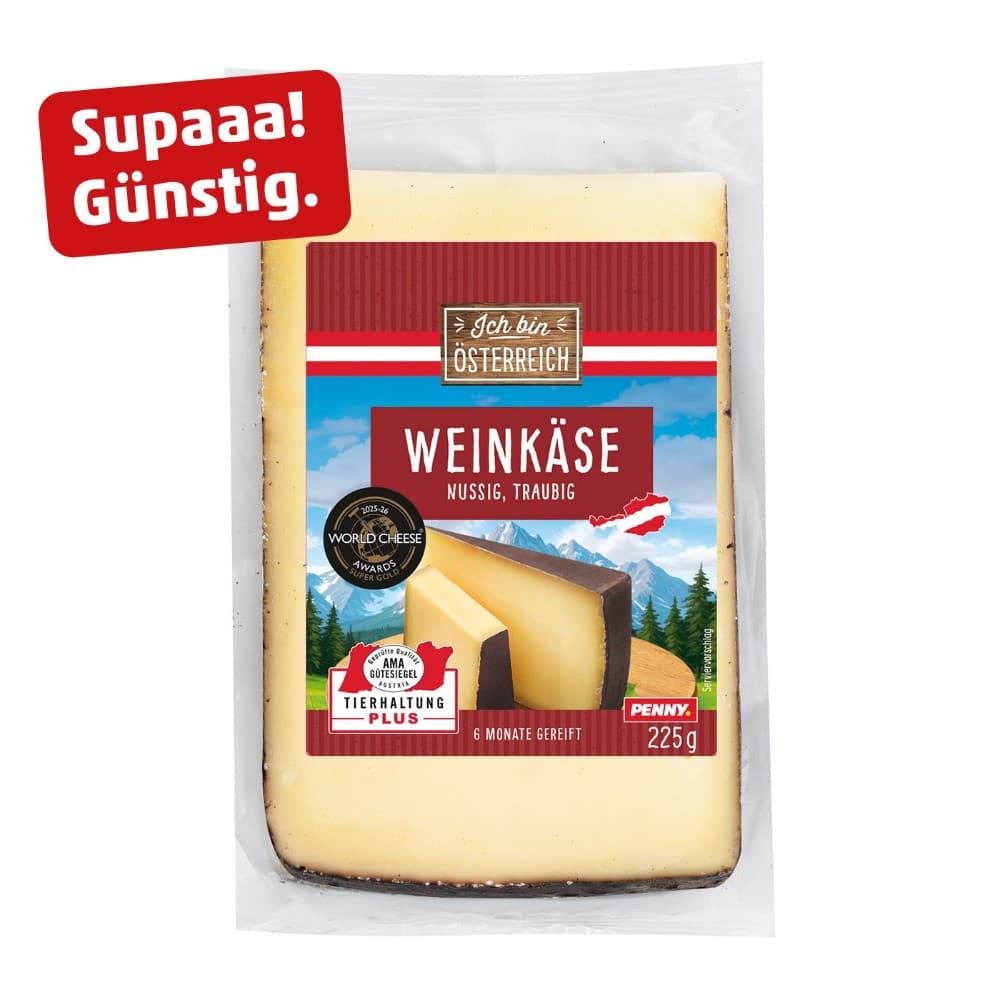 Weinkäse, 225 g – Penny