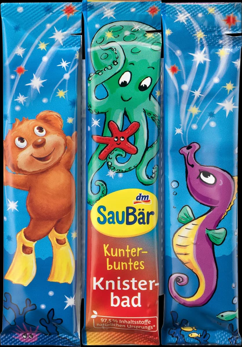 Kinder Knisterbad, 3 Stk. SauBär – Dm