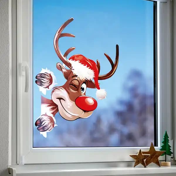 XL-Winter-Fensterbilder, ca. 46 x 66 cm bella casa – Norma