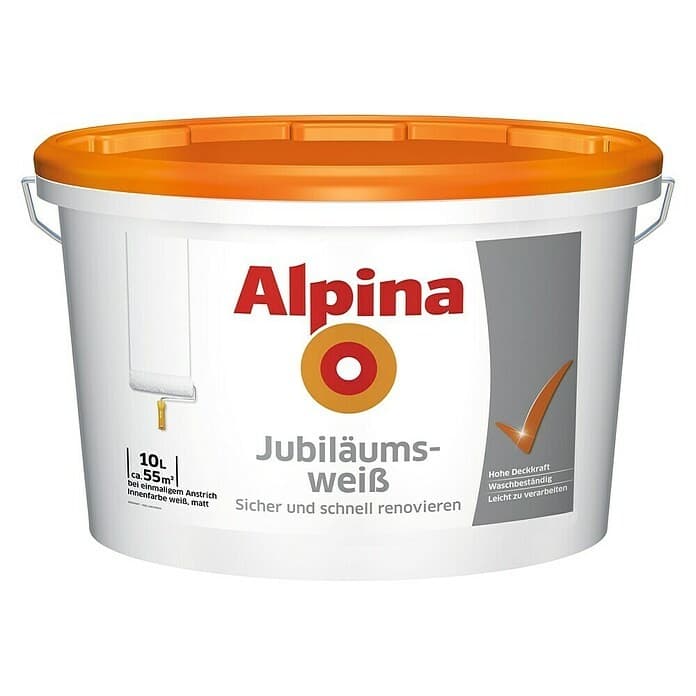 Alpina Jubiläumsweiß, 10 Liter – Bauhaus