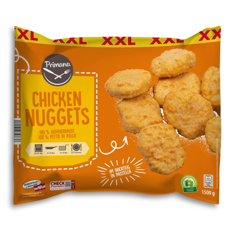 Primana XXL Chicken Nuggets, 1,5 kg – Hofer
