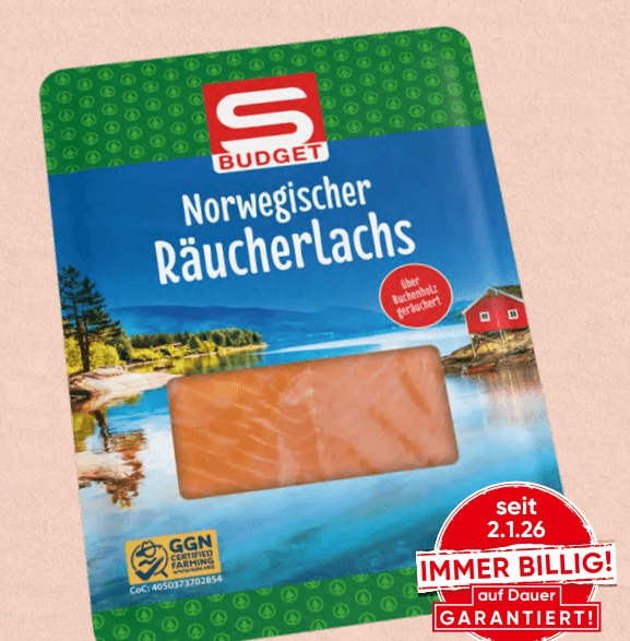 S-BUDGET Räucherlachs, 200 g – Spar