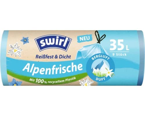Swirl Alpenfrische Müllsack, 35 L, 9 Stk. – Eurospar