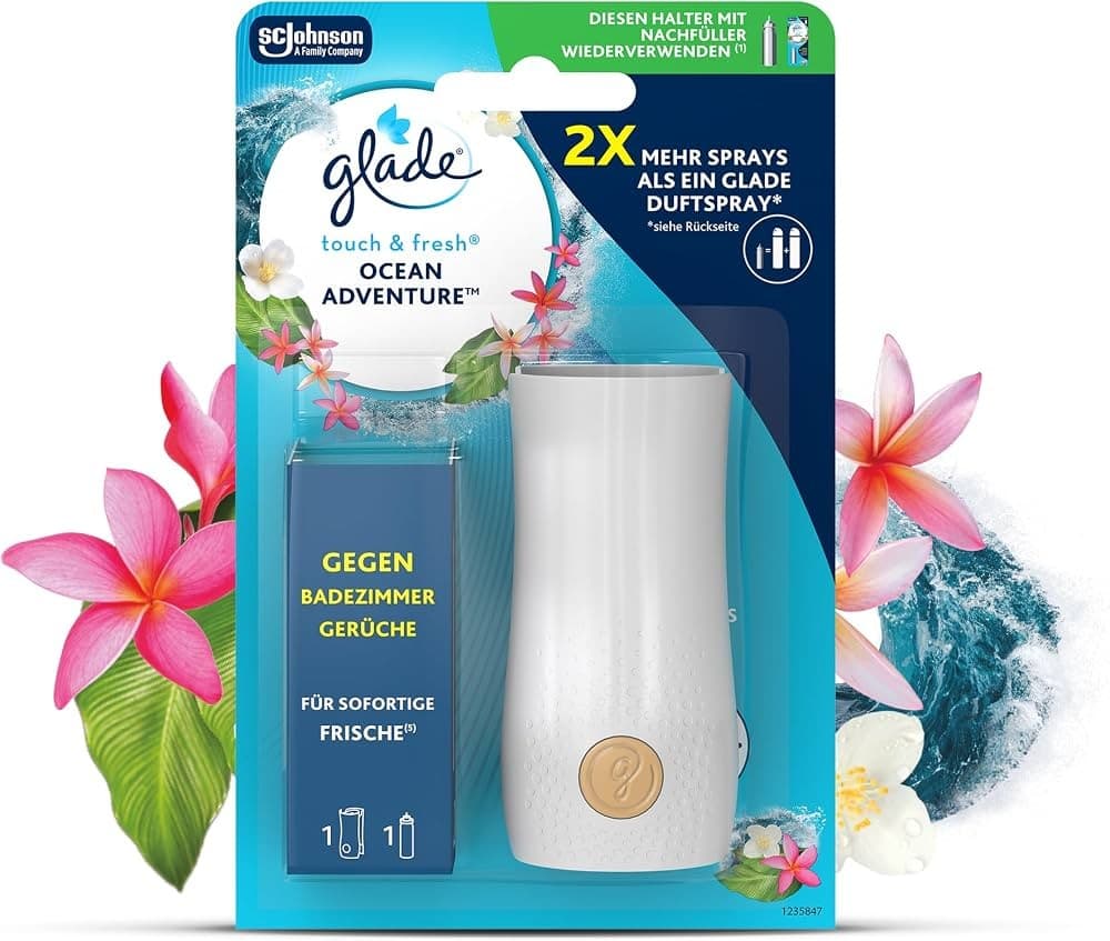 Glade touch & fresh Lufterfrischer inklusive Duftspray Ocean Adventure Spender inkl. je 10 ml Nachfüller Angebot bei Norma