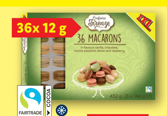 Confiserie Firenze Macarons, 36x 12 g – Lidl