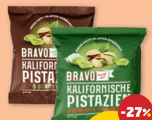 Pistazien, 250 g BRAVO – Penny
