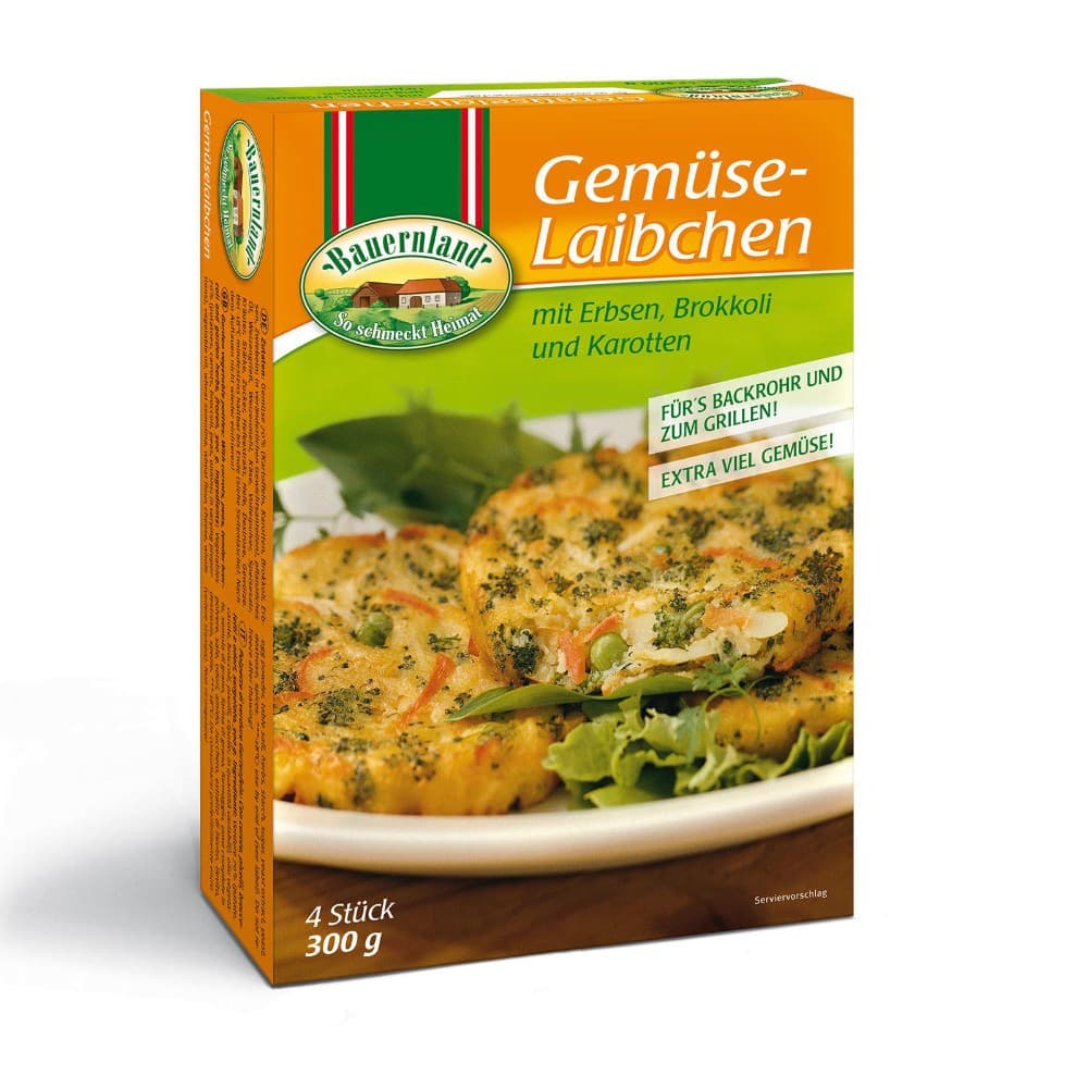 Bauernland Gemüse- oder Käse-Karfiol-Laibchen, 300 g – Billa Plus