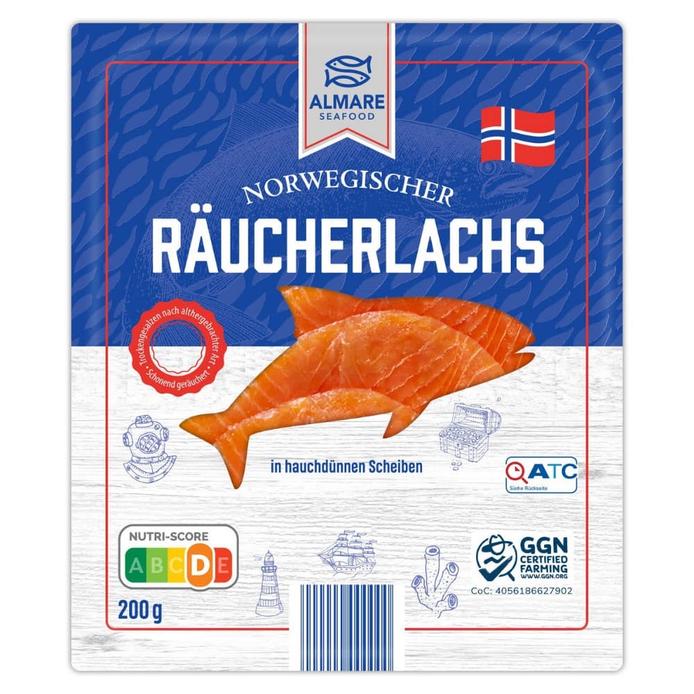 Almare Seafood Räucherlachs, 200 g – Hofer