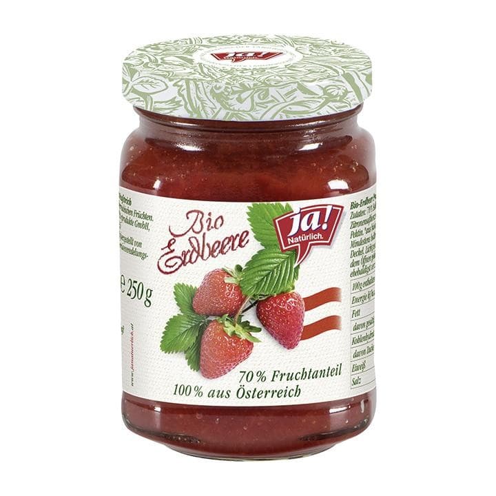 ja! Natürlich Bio Fruchtaufstrich, 250 g – Adeg
