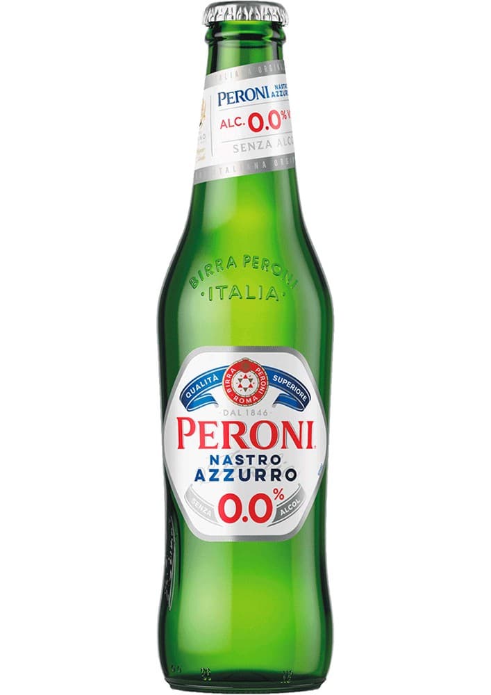 Peroni Nastro Azzurro oder Peroni Nastro Azzurro 0,0%, 0,33 Liter – Eurospar