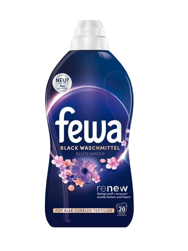 Fewa Feinwaschmittel Black Waschmittel Blütenmeer, 55 WG – Eurospar