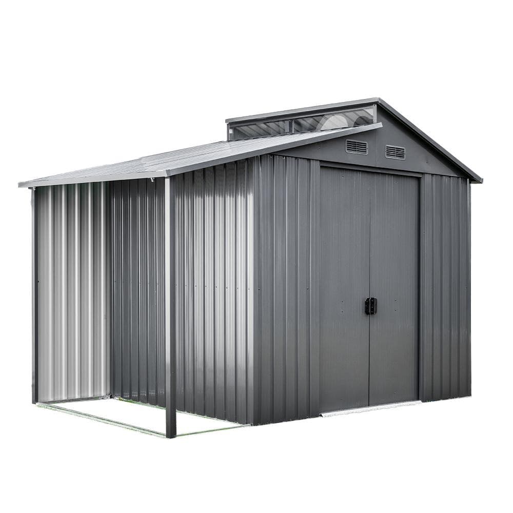 GreenYard Skylight-Metallschuppen 5m³, 5m³, ca. 173x300x222 cm – Norma