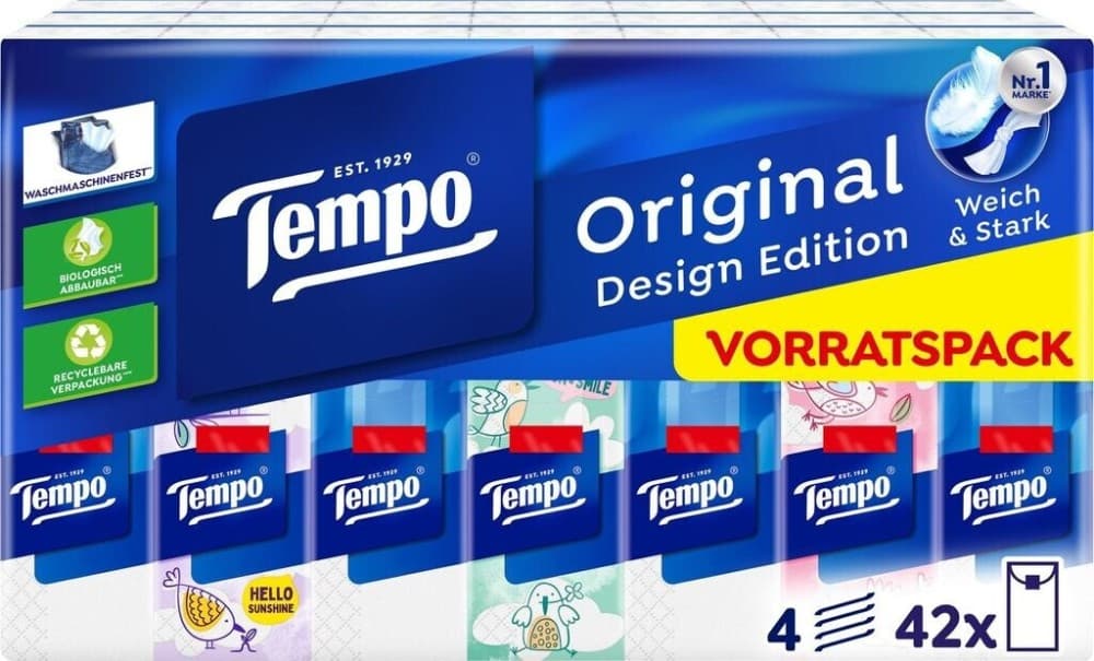Tempo Taschentücher oder Tempo Triobox, 42x10 Stk. – Spar